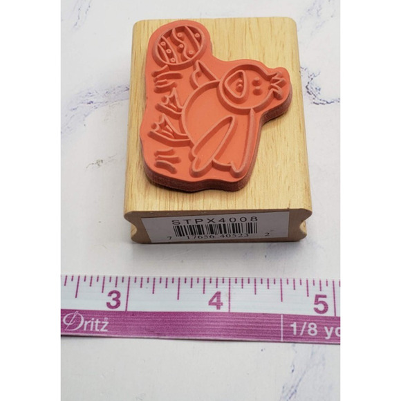 Easter Chick With Egg Canadian Maple Collections Rubber Stamp - Picture 7 of 7